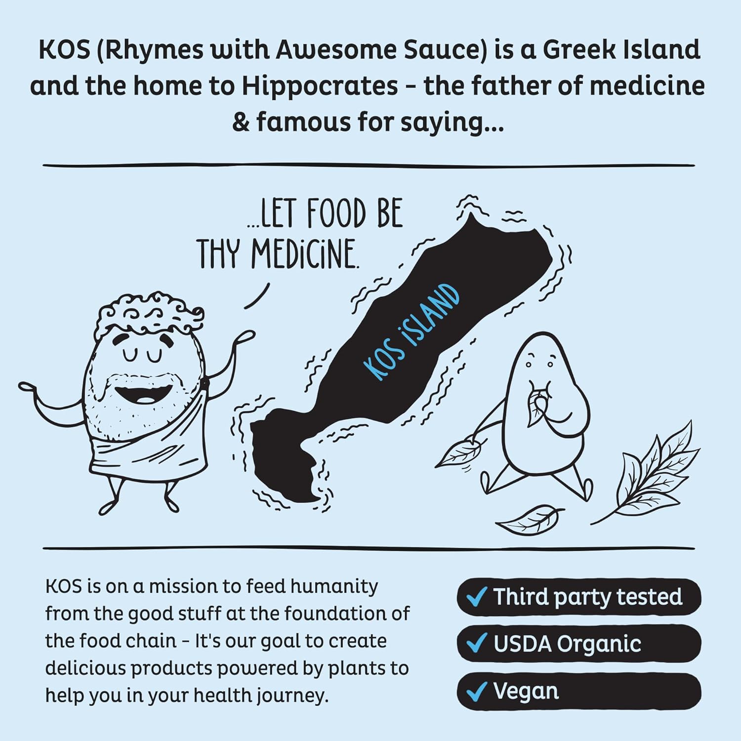 KOS Plant Based Protein Powder, Blueberry Muffin - Organic Pea Protein Superfood with Spirulina and Immune Support Blend. Soy, Gluten, Dairy Free - Vegan Meal Replacement for Women & Men - 10 Servings - Image 8