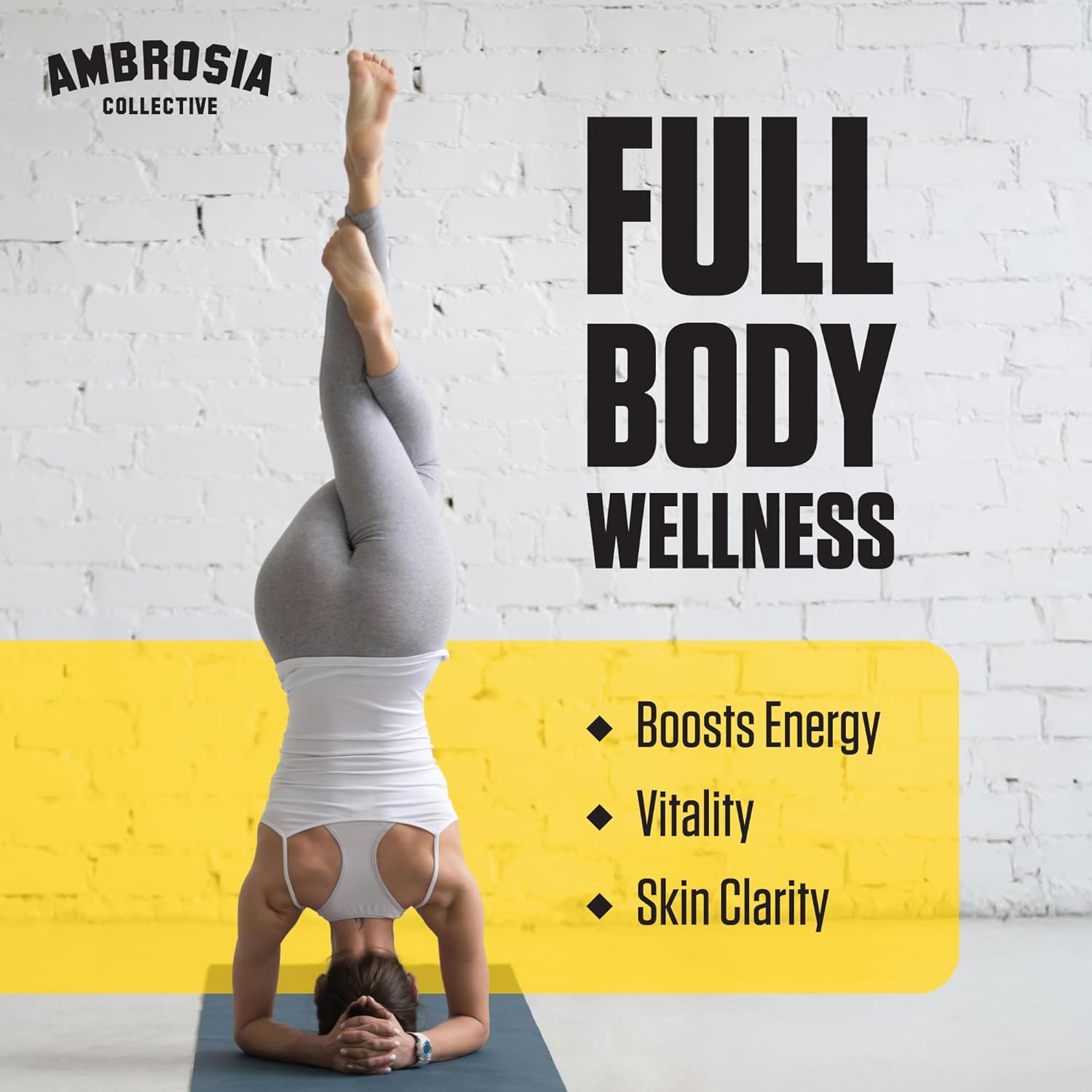 Ambrosia Nektar - Superfood Powder | Daily Organ Support Supplement | Greens Powder Alternative | 13 Superfoods for Energy, Digestion, Skin Health & Immune Support | 30 Servings | Honey Lemon - Image 3