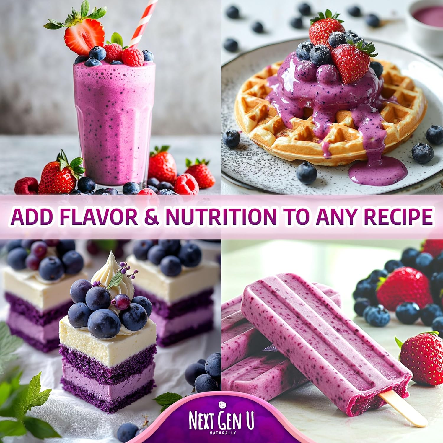 Super Berry Powder - 1 Pack, 240g - Immune Support - Food Supplement - Superfood Berries - Smoothie Mix for Shakes - Healthy Boost for Detox Juice Beverages or Any Drink - by NextGenU - Image 7