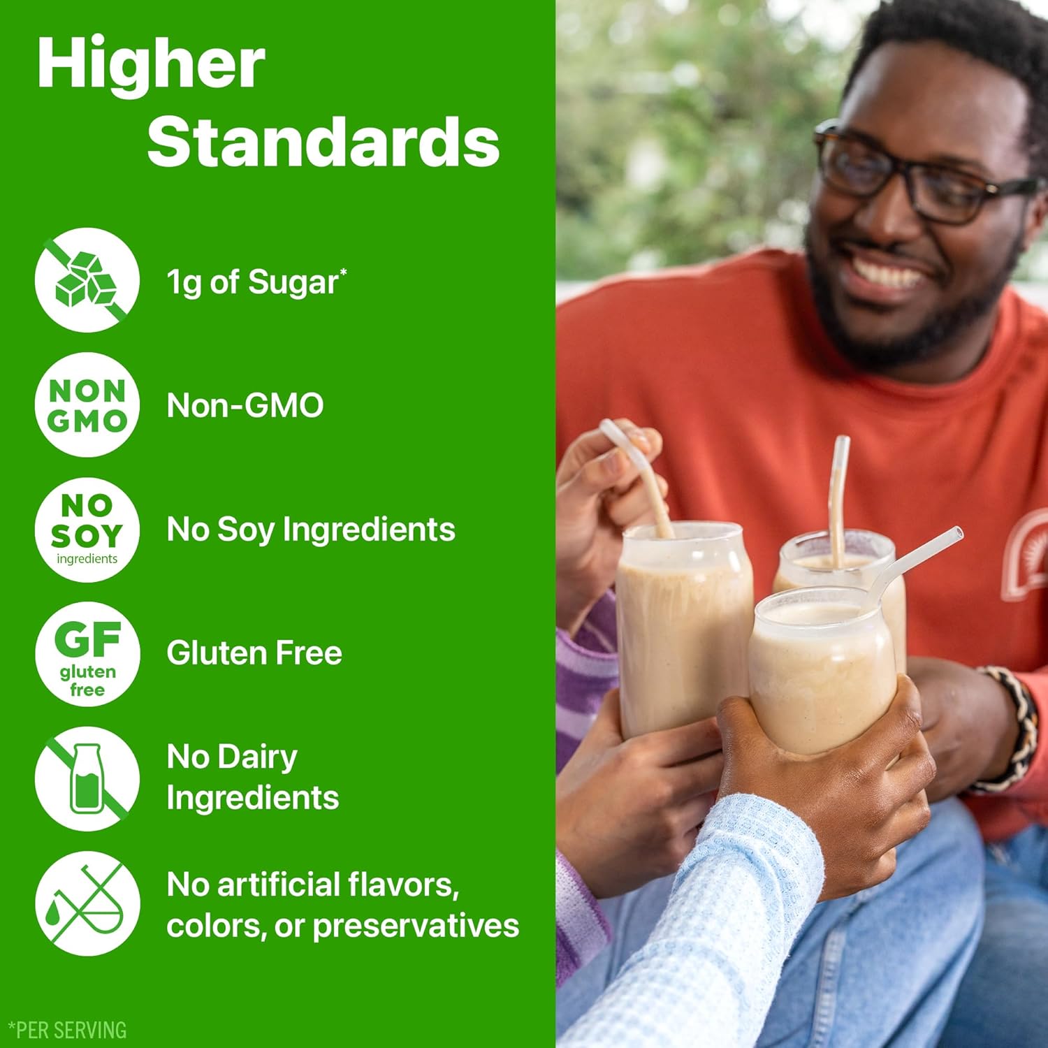 Orgain X Justin's ® Organic Vegan Nut Butter Protein Powder, Vanilla Almond Butter- 20g Plant Protein, 1g Sugar, Gluten Free, No Dairy, Soy Ingredients, or Artificial Flavors, 1.17 lb - Image 7