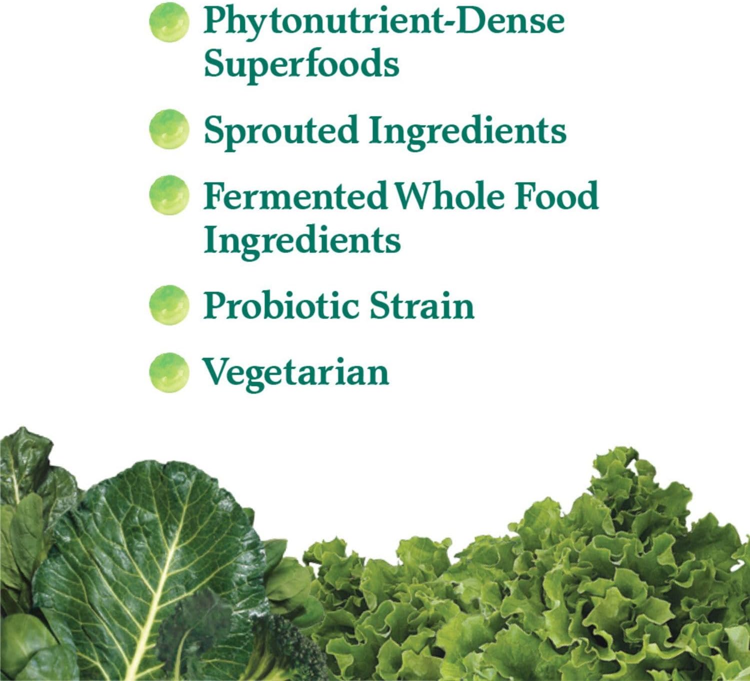 Garden of Life Perfect Food Super Green Formula - 60 Servings, 45 Superfoods, Greens, Fruit & Veggie Juice Superfood Powder Supplement, Probiotics & Organic Spirulina for Digestion & Immune Health - Image 2