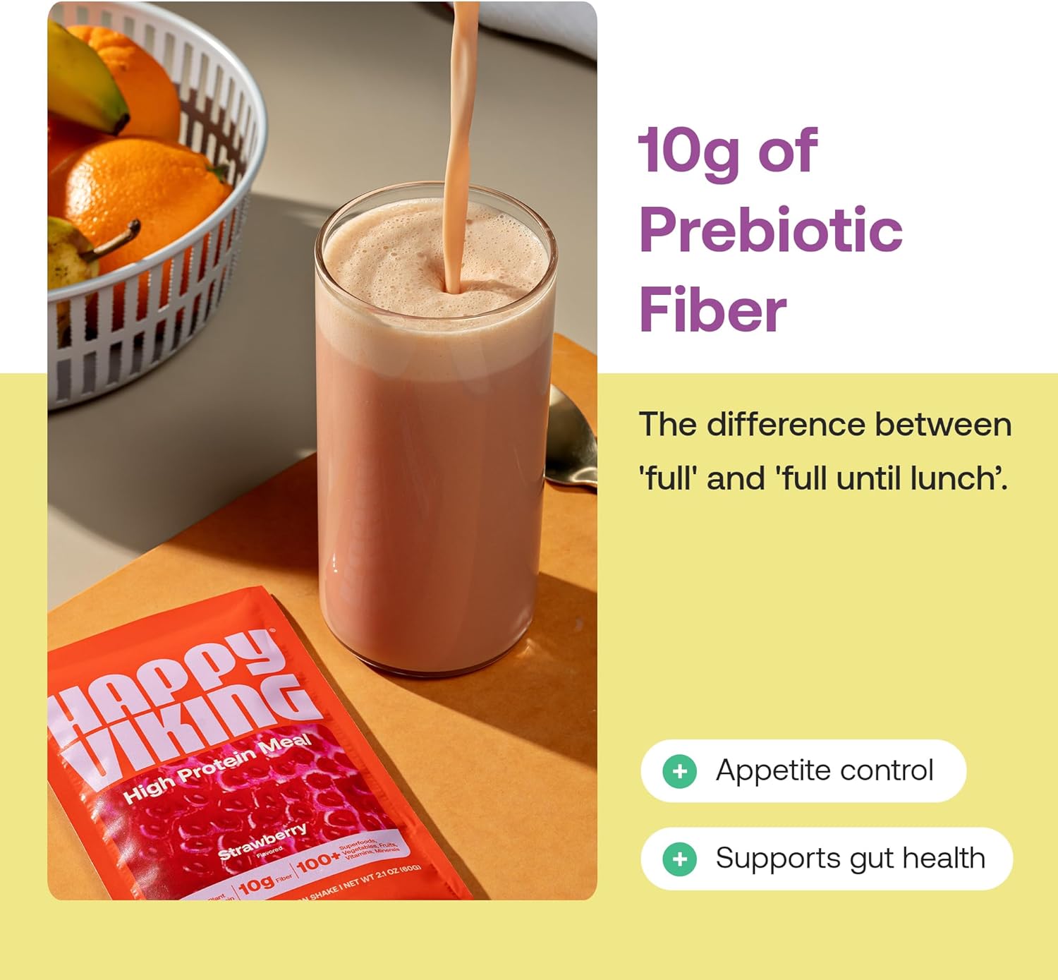 Happy Viking Plant-Based Protein Powder +100 Superfoods Strawberry Meal Replacement Shake, Created by Venus Williams, 30g Plant Protein, 10g Fiber, Vegan, Gluten-Free, Non-GMO,15 Meals - Image 11