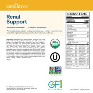 KATE FARMS Organic 1.8 Renal Suppor...