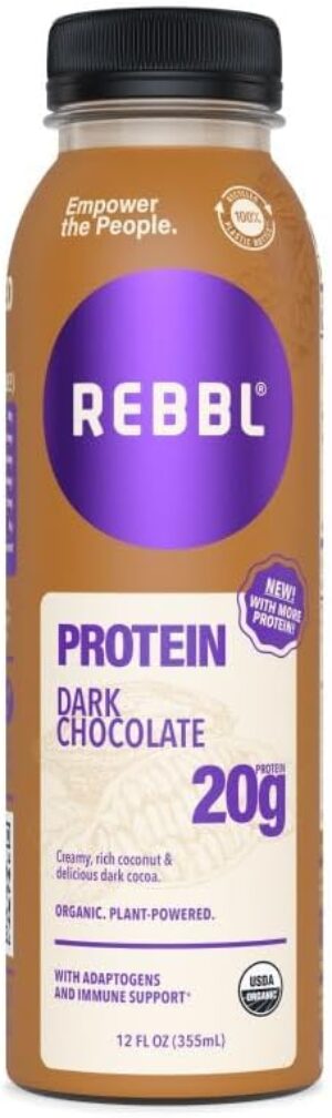 REBBL Protein Dark Chocolate, 12 oz