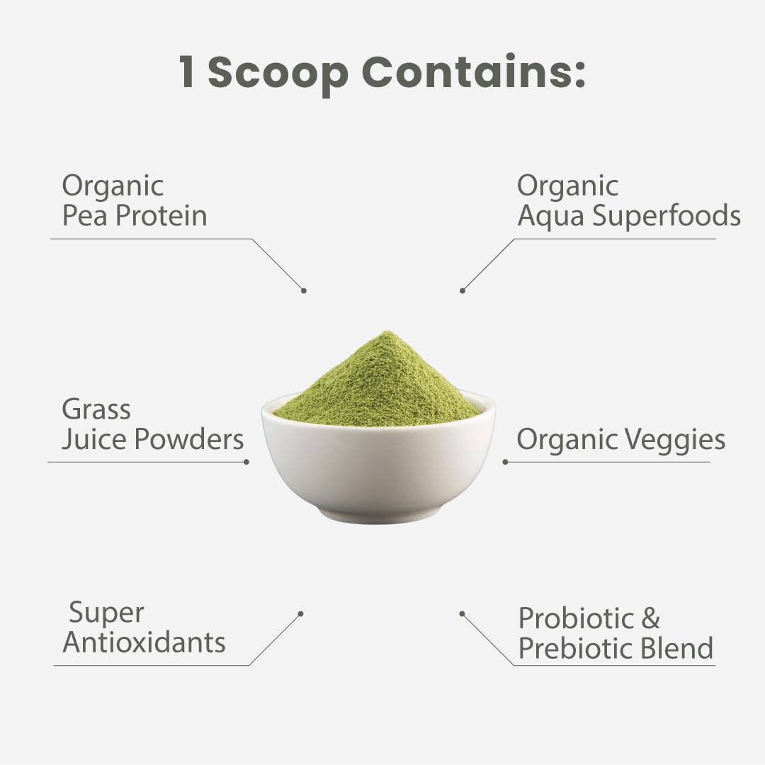Paradise Herbs ORAC Energy Proteins & Greens Powder, Antioxidant Power of 24 Servings of Fruits & Vegetables in 1 Scoop + 20g Protein, Vanilla, 14 Servings - Image 4