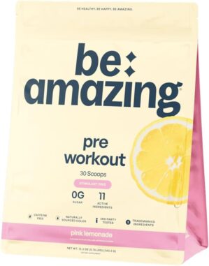 BE AMAZING Caffeine Free Pre Workou...