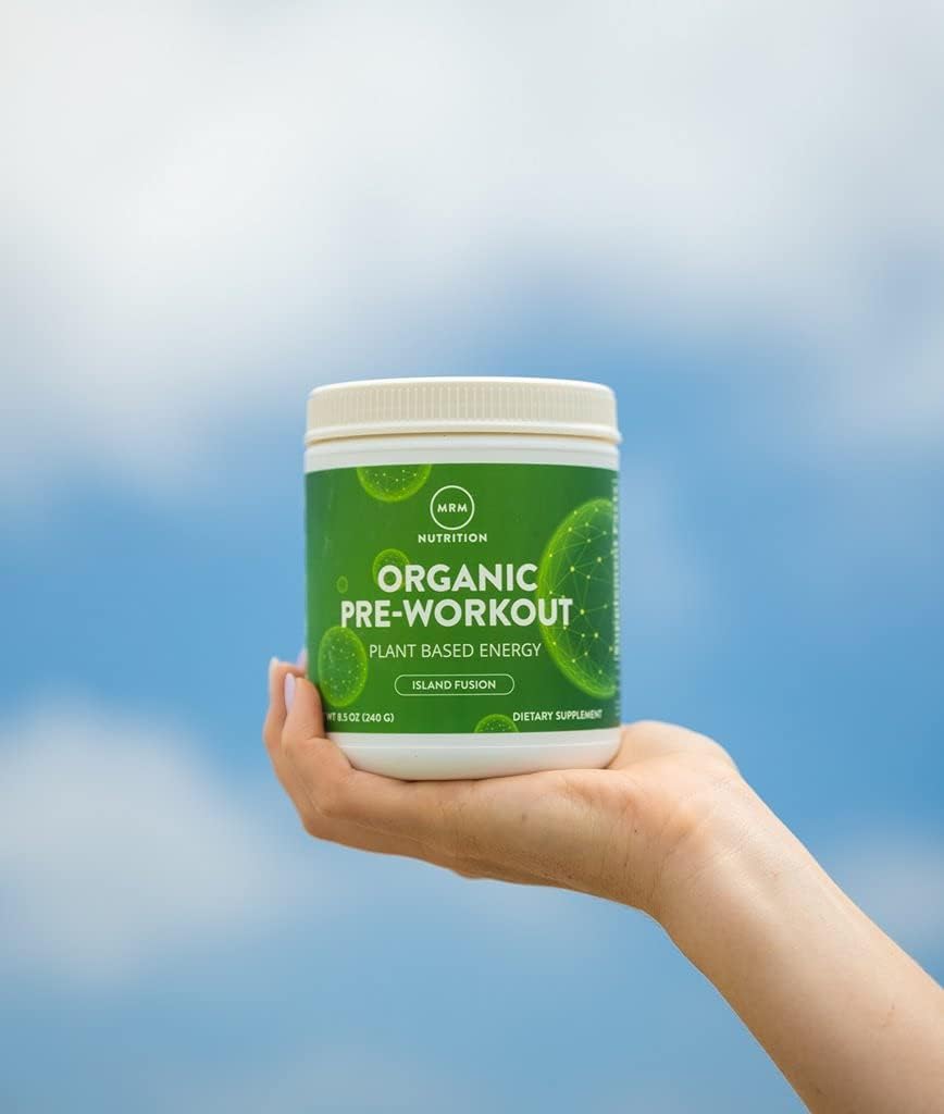 MRM Nutrition Organic Pre-Workout Powder | Island Fusion Flavored | Superfoods + 150mg Natural Caffeine + adaptogens | Clean Energy + Focus| Healthy Blood Flow | Vegan + Non-GMO | 20 Servings - Image 7