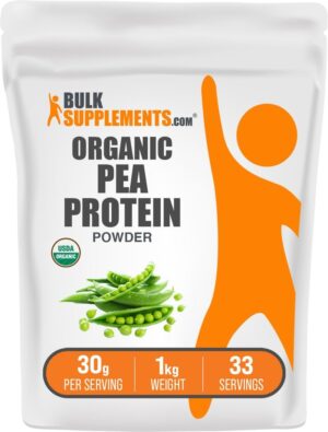 BulkSupplements.com Organic Pea Pro...