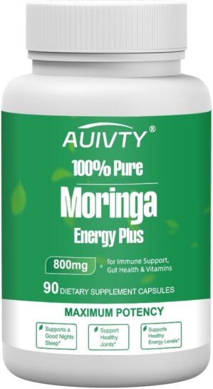 Moringa Capsules 800mg – 90 Vegan...