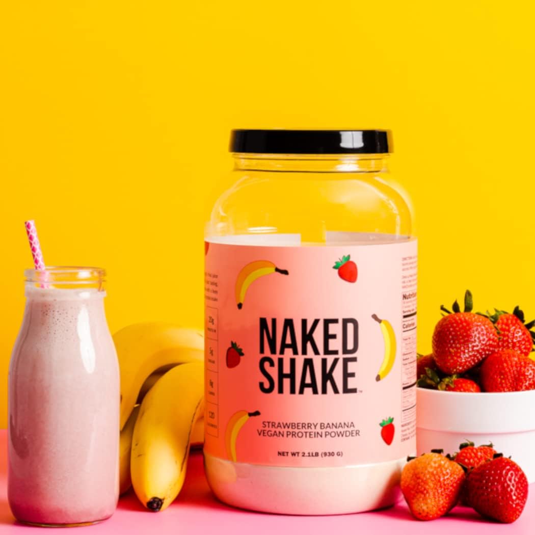 NAKED Shake - Vegan Protein Powder, Strawberry Banana - Flavored Plant Based Protein with Mct Oil, NSF Certified, Gluten-Free, Soy-Free, No Gmos Or Artificial Sweeteners - 30 Servings - Image 8