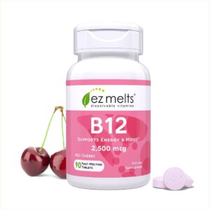 EZ Melts Dissolvable B12 2,500 mcg ...
