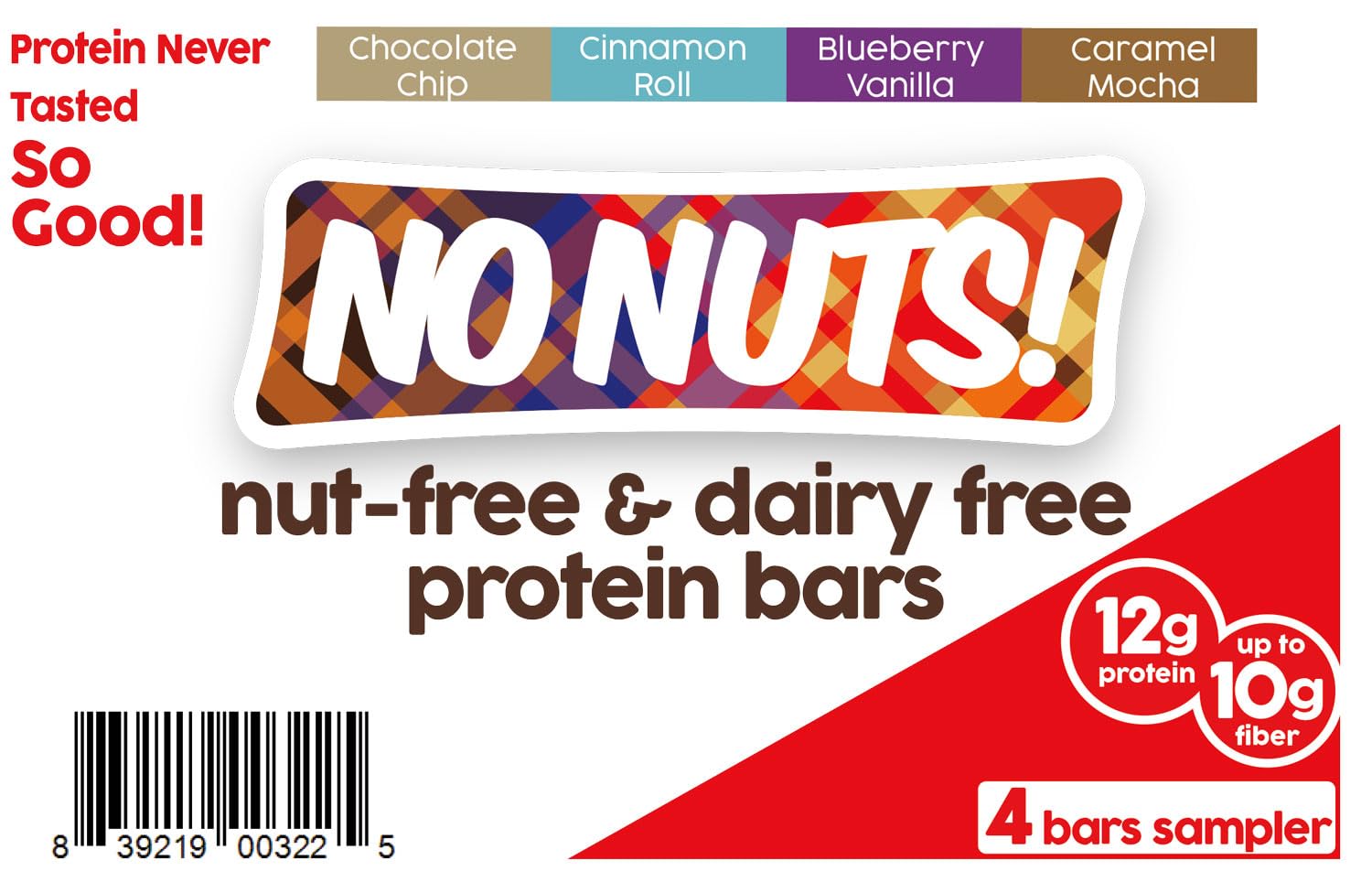 No Nuts! Variety Pack Protein Bars – 4-Flavor Sampler | 100% Nut-Free, Dairy-Free, Vegan, Organic, Kosher, Egg-Free, Non-GMO Snack & Energy Bars - Image 5