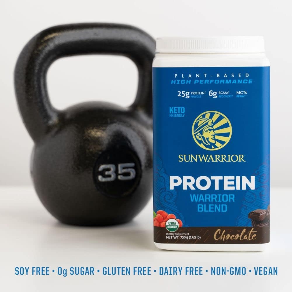 Organic Plant Based Protein Powder | Vegan Organic Protein Powder Chocolate Flavored with BCAA Amino Acids & Hemp Seed Pea Blend | Non-GMO Soy Dairy Filler & Gluten Free (Chocolate, 17 Servings) - Image 5
