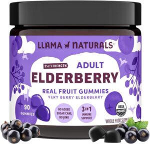 Llama Naturals Elderberry Gummies f...