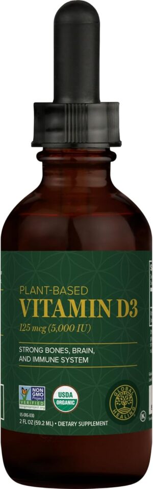 Global Healing Organic Vitamin D3 5...