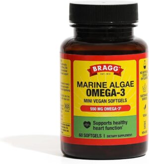 Bragg Omega-3 Supplement Capsules w...