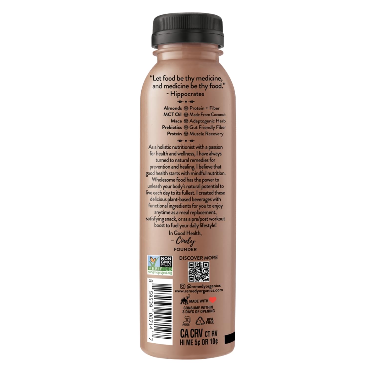 Remedy Organics Duo Decadence Power 12-Pack | Plant Based MCT Oil Protein Shakes, Ready to Drink | USDA Organic, Vegan, Gluten Free, Dairy Free, Soy Free | 6 Chocolate Fudge Bottles & 6 Cold Brew Latte Bottles - Image 7
