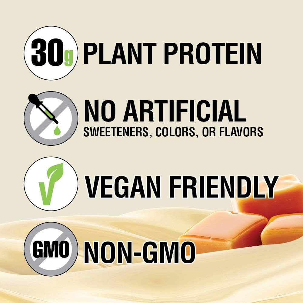 Lean Body Ready-to-Drink, Plant-Based Vegan Vanilla Caramel Protein Shake, 30g Protein, No Artificial Flavors, Sweeteners or Colors, Non GMO, Gluten Free, Premium Pea & Rice Blend (Pack of 12) - Image 3