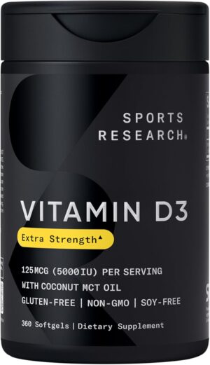 Sports Research® Vitamin D3 w/Coco...