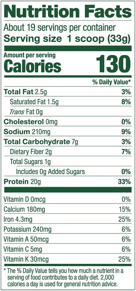 Vega Protein and Greens Protein Powder Chocolate (19 Servings) - 20g Plant Based Protein Plus Veggies, Vegan, Non GMO, Pea Protein for Women and Men, 1.4lb (Packaging May Vary) (Pack of 1) - Image 2