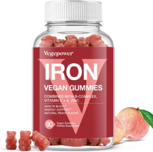 Vegan Iron Gummies Supplement ̵...