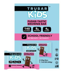 TRUBAR Kids Protein Bars, Fudge-Tas...