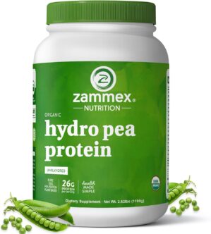 Zammex Organic Pea Protein Powder, ...