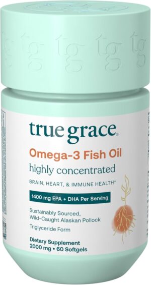 True Grace Omega-3 Fish Oil –...