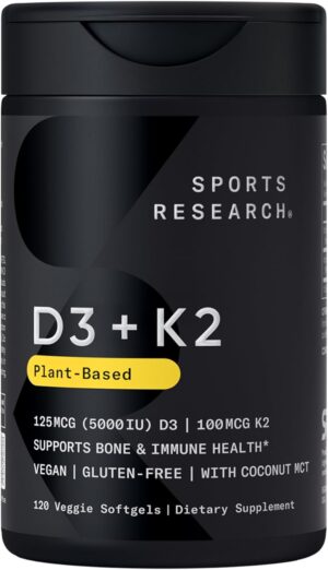 Sports Research Vitamin D3 with K2 ...