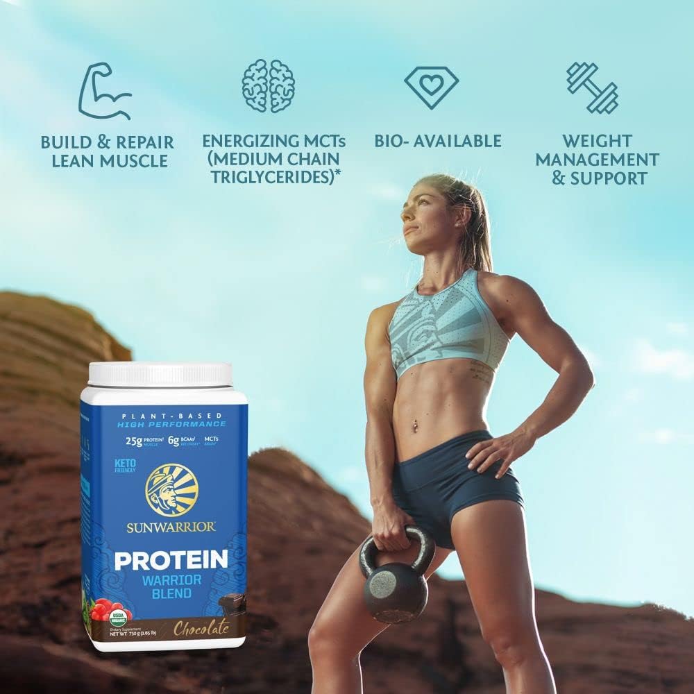 Organic Plant Based Protein Powder | Vegan Organic Protein Powder Chocolate Flavored with BCAA Amino Acids & Hemp Seed Pea Blend | Non-GMO Soy Dairy Filler & Gluten Free (Chocolate, 17 Servings) - Image 7