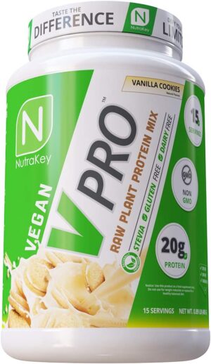 NutraKey V-Pro, Raw Plant Protein P...