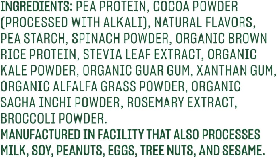 Vega Protein and Greens Protein Powder Chocolate (19 Servings) - 20g Plant Based Protein Plus Veggies, Vegan, Non GMO, Pea Protein for Women and Men, 1.4lb (Packaging May Vary) (Pack of 1) - Image 3