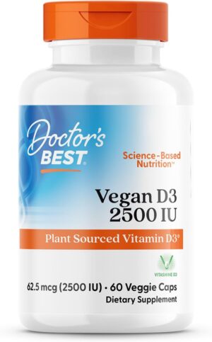 Doctors Best Vegan Vitamin D3 2500 ...