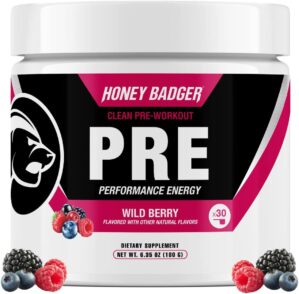 Honey Badger Pre Workout Powder, Ke...