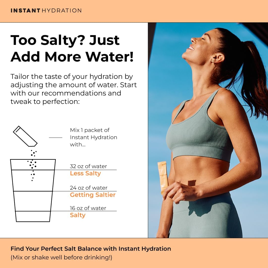 Instant Hydration Electrolytes Powder Packets - Citrus Orange Drink Mix - Zero Sugar - Keto, Vegan, Gluten-Free, Non-GMO - Boost Recovery, Brain Health, Muscle & Tissue Support- 30 Sticks - Image 7