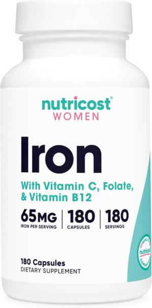 Nutricost Iron for Women 65mg, 180 ...