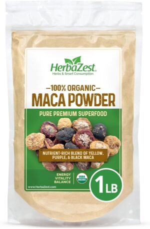 HerbaZest Maca Powder Organic – 1...