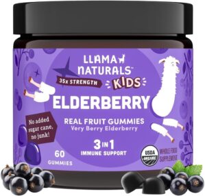 Llama Naturals Elderberry Gummies f...