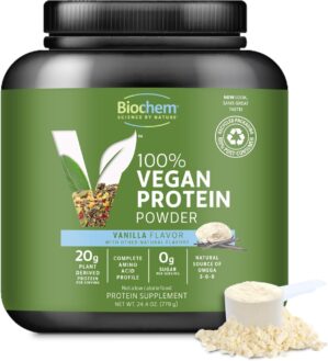 Biochem Vegan Protein Powder, 20g P...