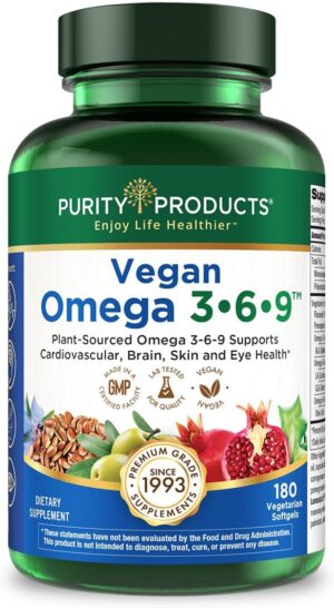 Purity Products Vegan Omega 3 6 9 F...