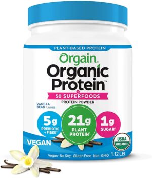 Orgain Organic Vegan Protein + 50 S...