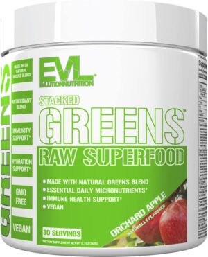 Evlution Nutrition Stacked Greens &...