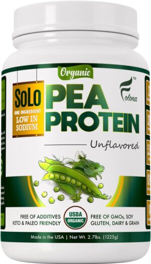 SOLO Organic Pea Protein Isolate, L...