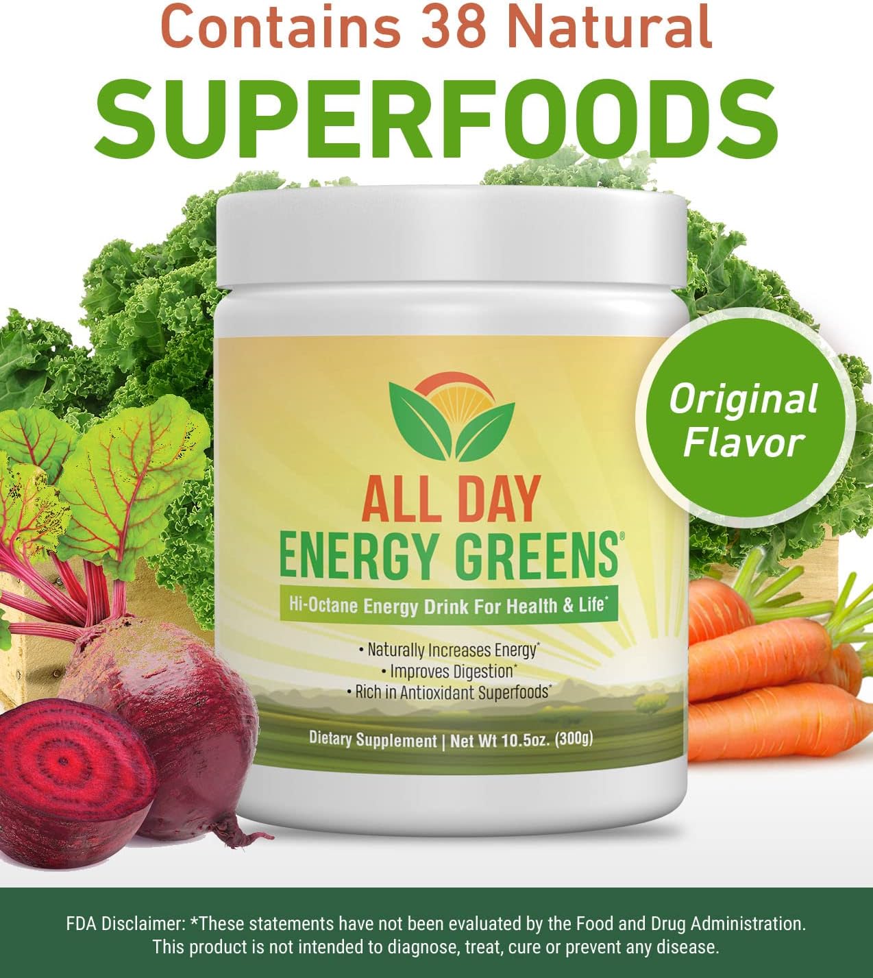 IVL - All Day Energy Greens - Supplement Powder Mix Drink, Greens Powder Superfood - Super Greens Blend for Optimal Nutrition, Energy & Digestion, Green Juice Superfood Boost - Image 5