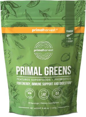 Primal Harvest Super Greens Powder,...