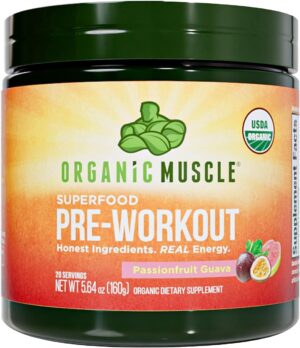 USDA Organic Pre-Workout Powder, Pa...