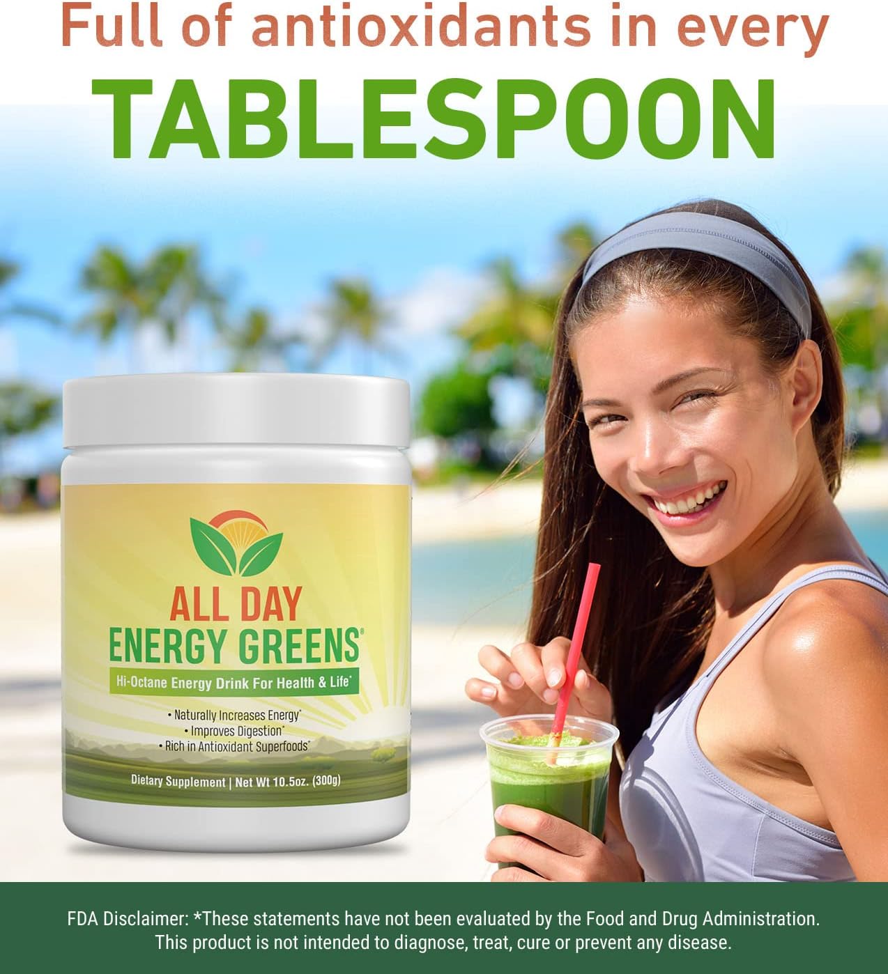 IVL - All Day Energy Greens - Supplement Powder Mix Drink, Greens Powder Superfood - Super Greens Blend for Optimal Nutrition, Energy & Digestion, Green Juice Superfood Boost - Image 9
