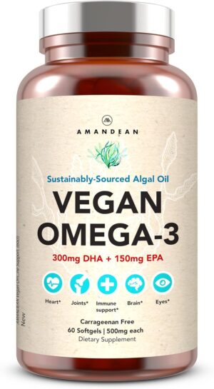 AMANDEAN Vegan Omega 3 Supplement. ...