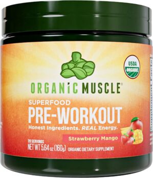 USDA Organic Pre-Workout Powder, St...