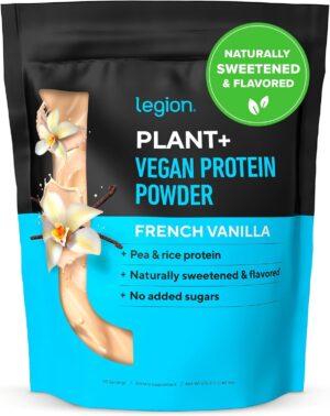 LEGION Plant+ Vegan Protein Powder,...